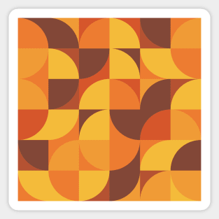 Modern Geometric (Sunset) Sticker